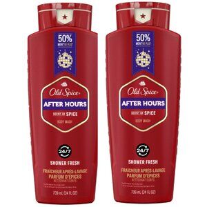 Old Spice AFTER HOURS Scent of Spice Men’s Body Wash 24 fl. oz each (2-PACK)
